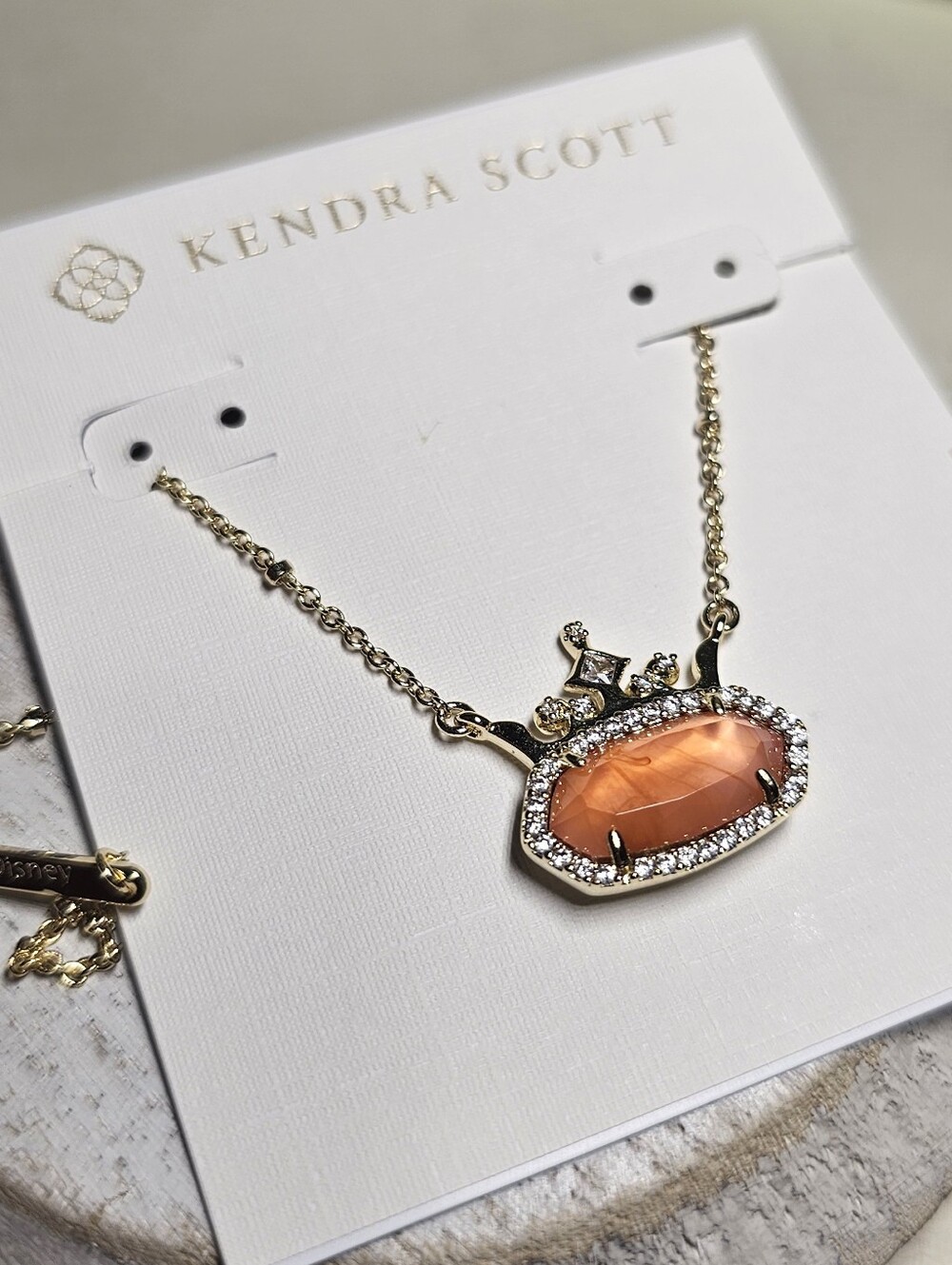 Kendra Scott x Disney Princess Pendant In Peach